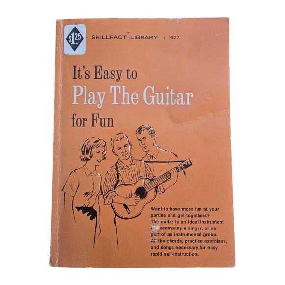 Vintage Easy To Play Guitar For Fun Skillfact Library Book First Edition 1966 - Picture 1 of 3